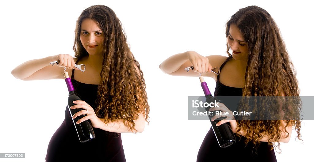 Девочка и вино - Стоковые фото 20-24 года роялти-фри