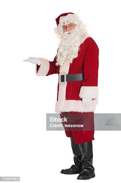 Santa Holding Out His Hand Stock Photo - Download Image Now - Blank, Christmas, Color Image