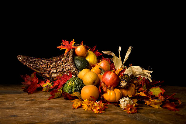 cornucopia del día de acción de gracias - noviembre fotos fotografías e imágenes de stock