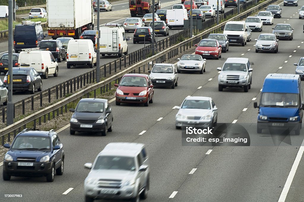 AUTOSTRADA TRAFFICATA M6 - Foto stock royalty-free di Regno Unito