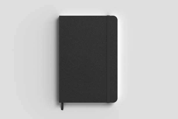 istock Black cover notebook mockup on white background 1730079884