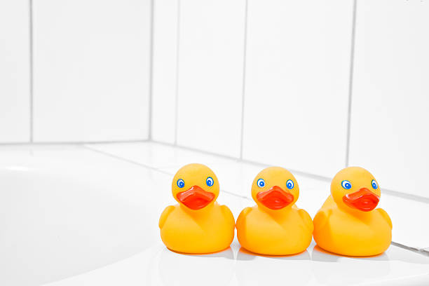 istock Three rubber ducks in the bathroom 173007993