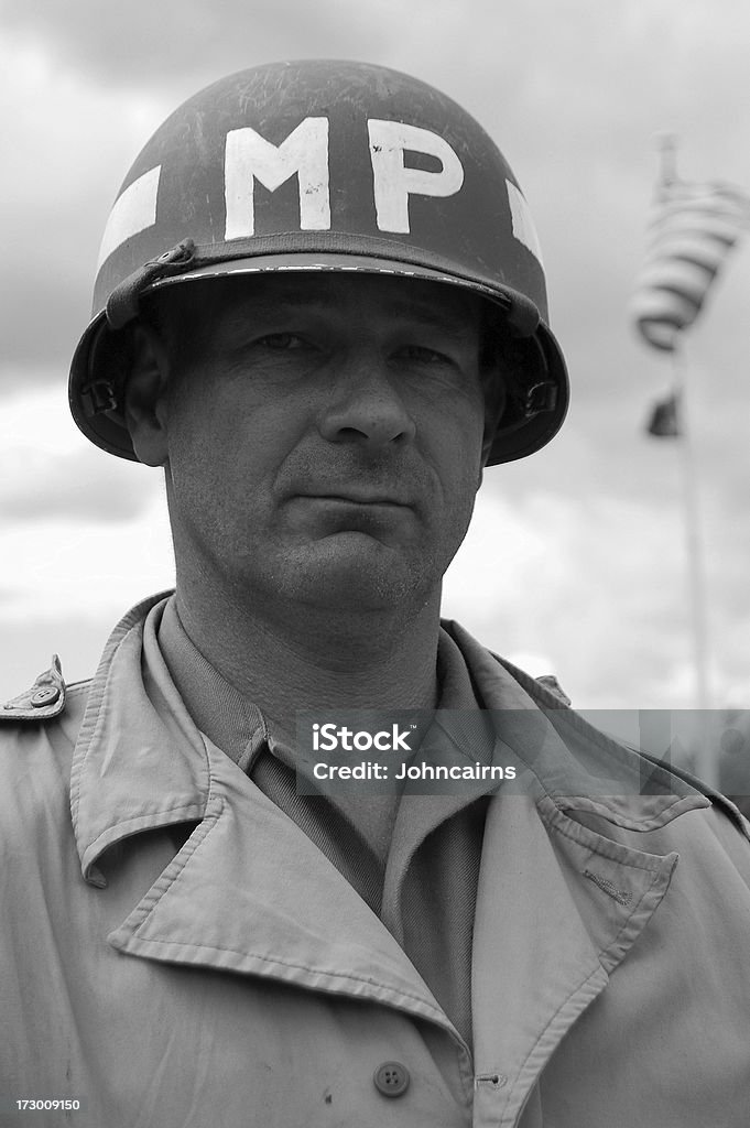 La deuxième guerre mondiale police militaire. - Photo de Armée libre de droits