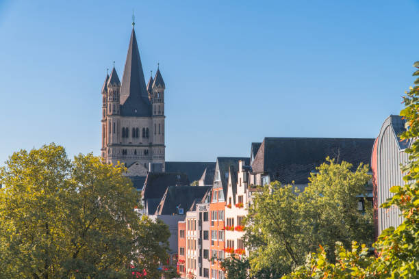istock Great Saint Martin Church and old town Cologne, Germany 1730095577