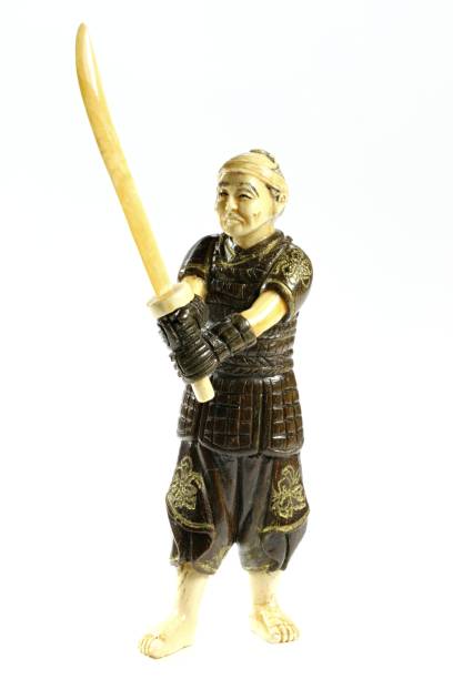 istock antique Japanese netsuke warrior 1730099980