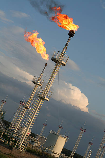Indústria Petrolífera - foto de acervo