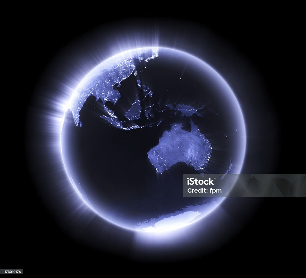 Tierra azul brillante [ Australasia ] - Foto de stock de Australia libre de derechos