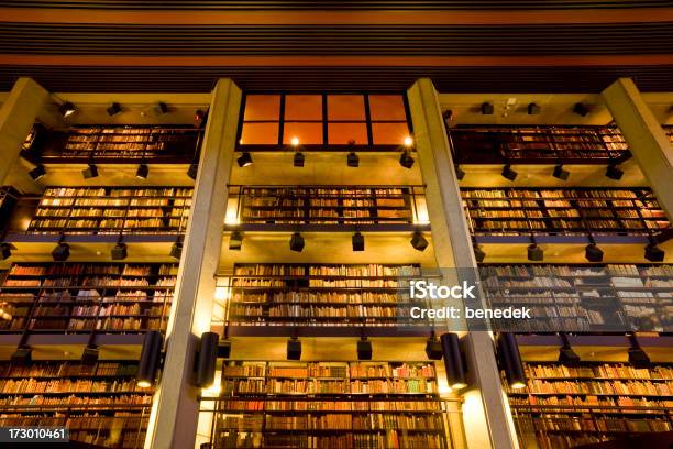 Bookshelves Library Stock Photo - Download Image Now - Architectural Column, Architecture, Book