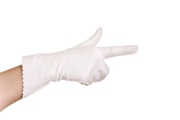 istock Womans hand in white gloves 173010508