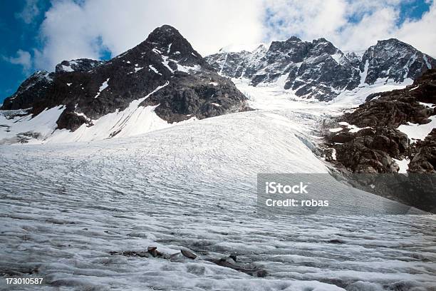 Glacier And Mountain Peaks Stock Photo - Download Image Now - Arid Climate, Beauty In Nature, Cloud - Sky