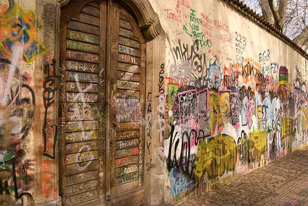 Photo of Lennon Wall, Prague