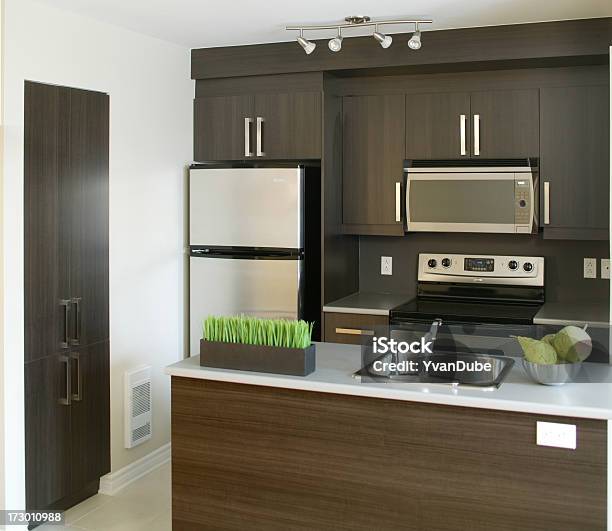 Moderna Cozinha - Fotografias de stock e mais imagens de Apartamento - Apartamento, Armário, Arquitetura