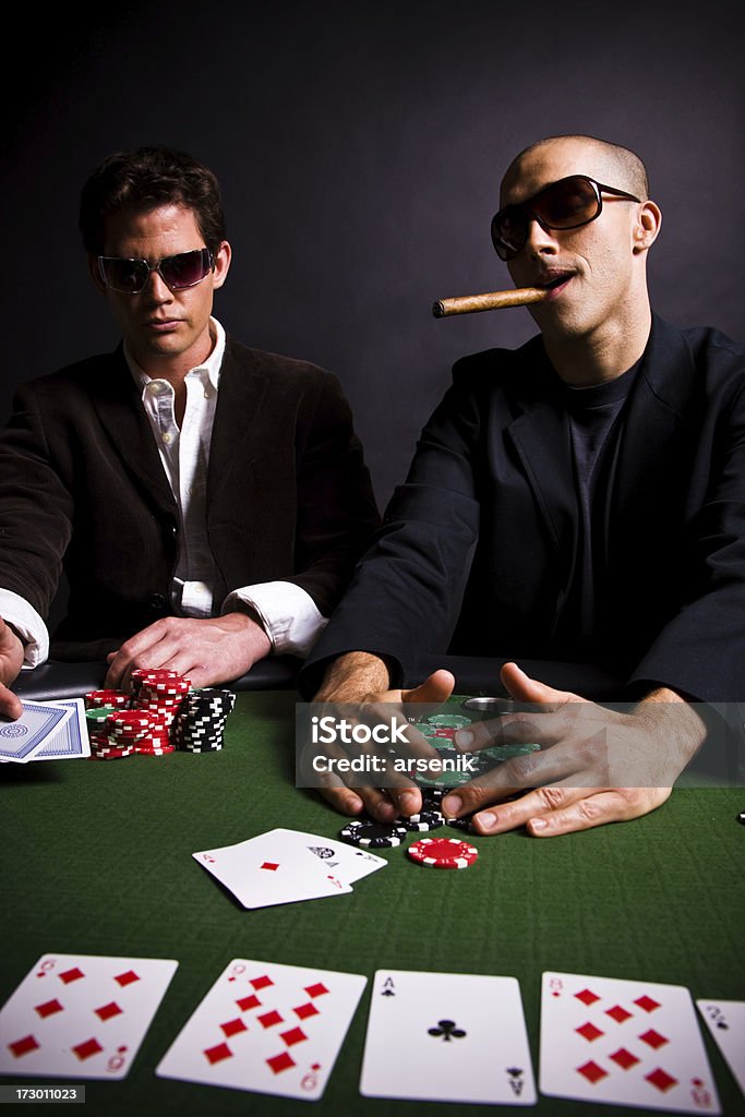 Poker-Spiel-Gewinner - Lizenzfrei Niederlage Stock-Foto
