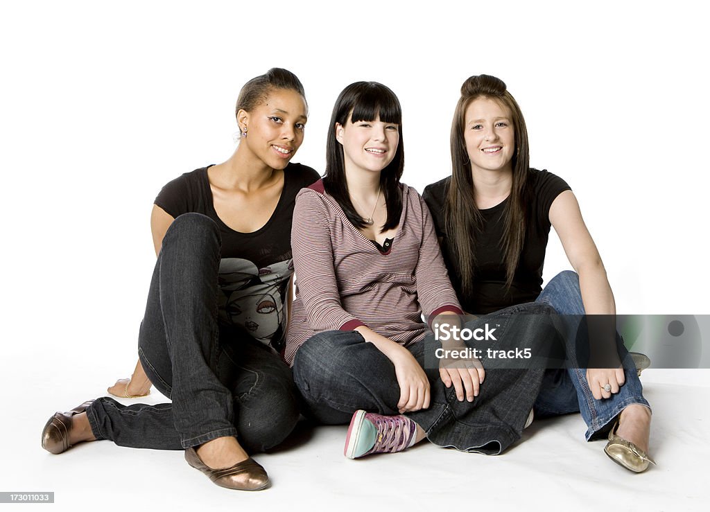 Adolescente estudantes: Seus amigos - Royalty-free 16-17 Anos Foto de stock