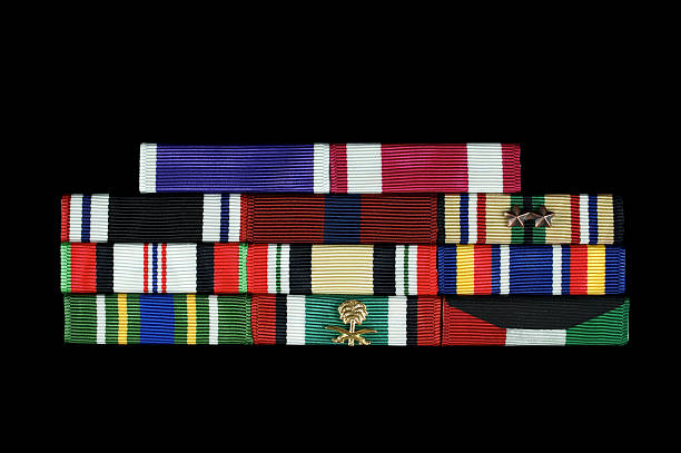 Cropped shot of a soldier pinning a medal to his jacket