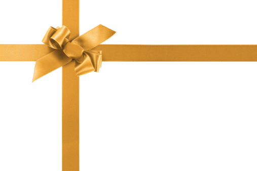 Golden ribbon for your gift