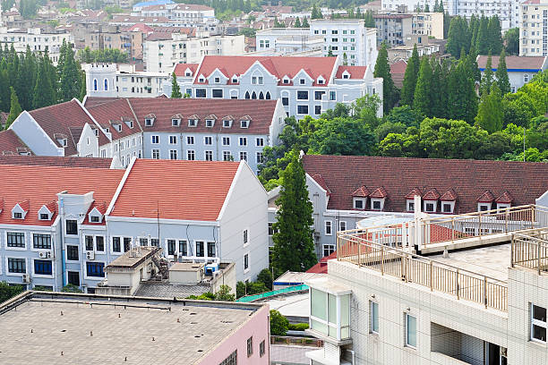 Houses in the City stock photo