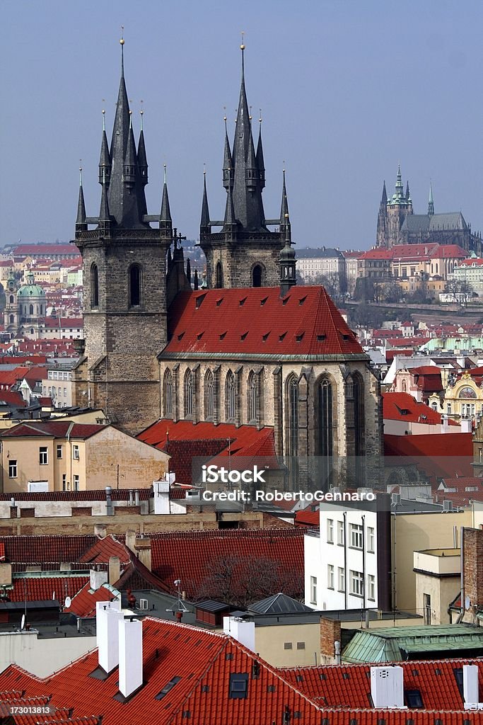 Panorama Pragi - Zbiór zdjęć royalty-free (Apsyda)