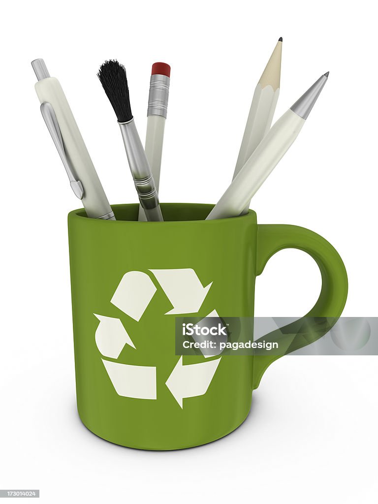 Caneca de Reciclagem - Royalty-free Caneca Foto de stock