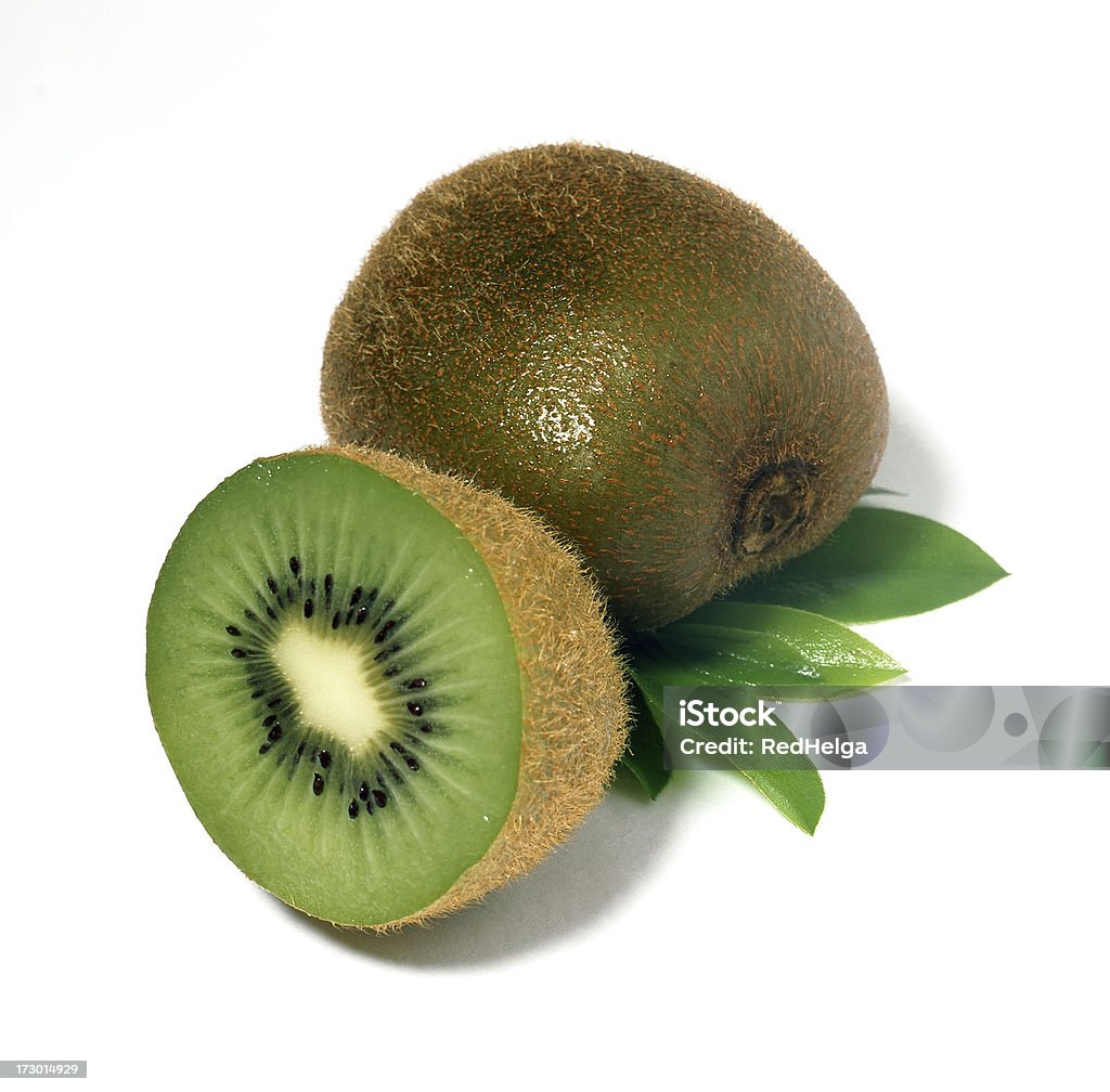 Kiwis con Leafs - Foto de stock de Alimento libre de derechos