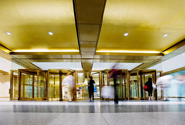 istock golden revolving doors 173014984