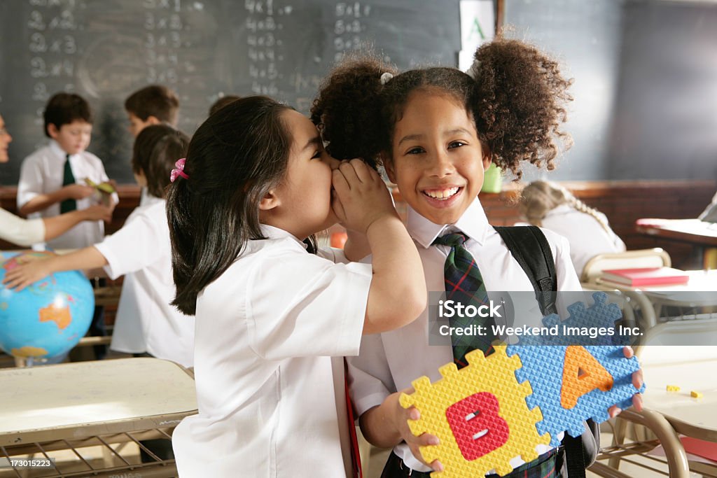 Best school happy girls  10-11 Years Stock Photo