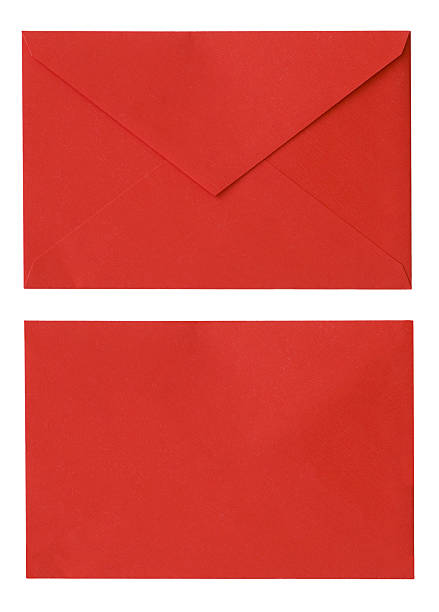 Red Envelope Isolated on White stock photo