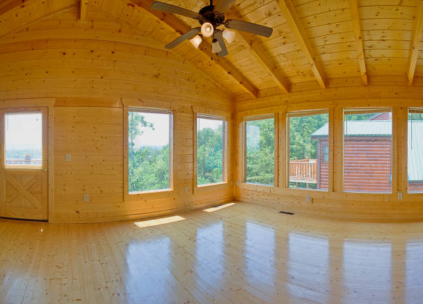 istock Log Cabin with stunning view awaits buyers 173015757