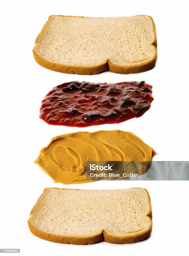 땅콩버터와 젤리 - 로열티 프리 땅콩 버터와 젤리 샌드위치 스톡 사진