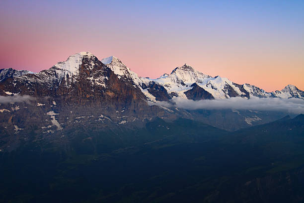 Alpengluehen - foto stock