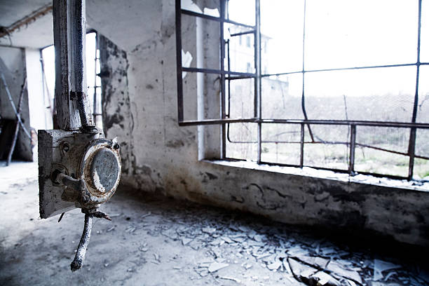 istock old ruins, Abandoned factory 173015905