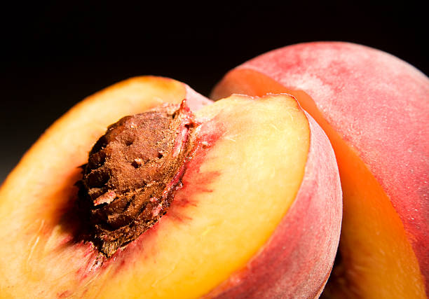 Sliced Peach stock photo