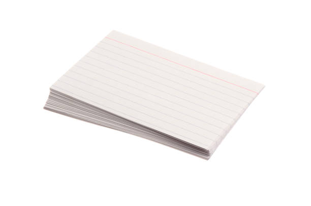 istock Stack of 3 x 5 Index Cards on white background 173016300