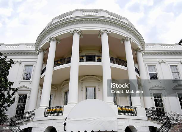 화이트 하우스 사우스 사이드 백악관에 대한 스톡 사진 및 기타 이미지 - 백악관, 기둥-건축적 특징, 발코니