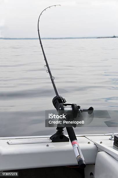 Canna Da Pesca Trolling Per Muskie - Fotografie stock e altre immagini di Acqua - Acqua, Arnese da pesca, Canna da pesca