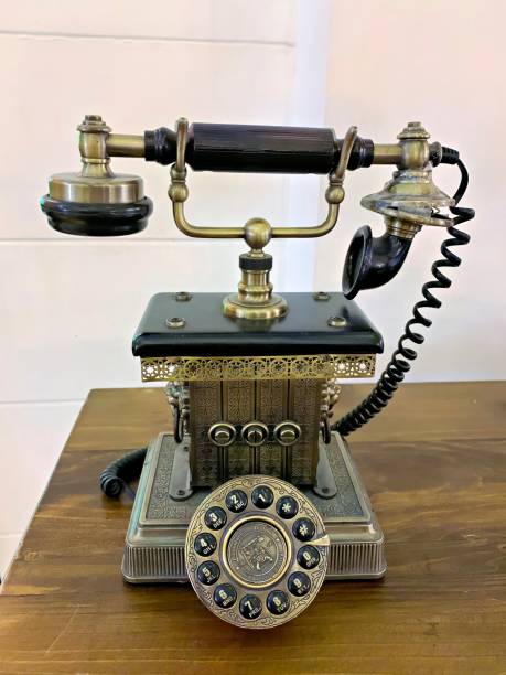 istock Vintage telephon with rotary dial 1730173955