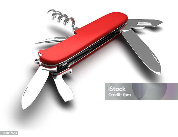 スイスナイフオープン - 小型ナイフのストックフォトや画像を多数ご用意 - 小型ナイフ, 白背景, 開いている