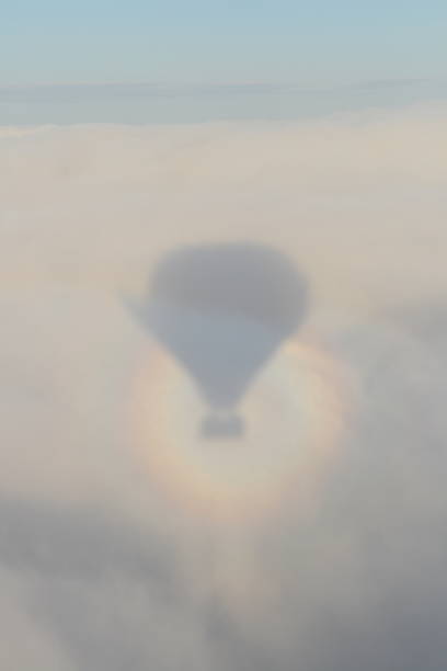 hot air balloon shadow over the clouds in Capadocia.Please see some similar pictures from my portfolio: