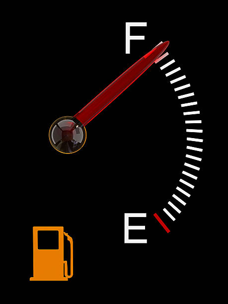 Gas gauge with meter pointing to almost full Fuel Gauge gas tank photos stock pictures, royalty-free photos & images