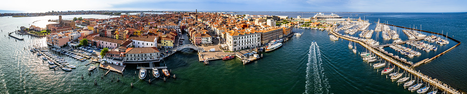 famous old town of chioggia in italy - photo