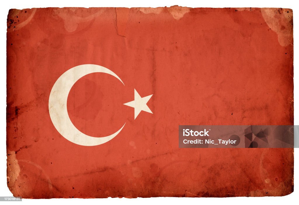 XXXL Bandeira da Turquia - Royalty-free Antigo Foto de stock