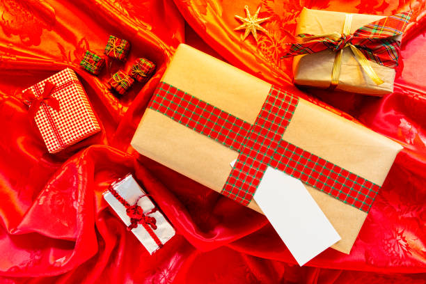 istock Group of Christmas gift boxes 1730186567
