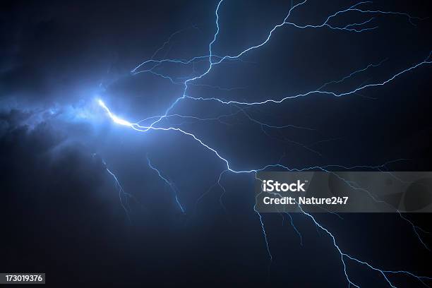Thunderstorm Stock Photo - Download Image Now - Lightning, Thunderstorm, Backgrounds