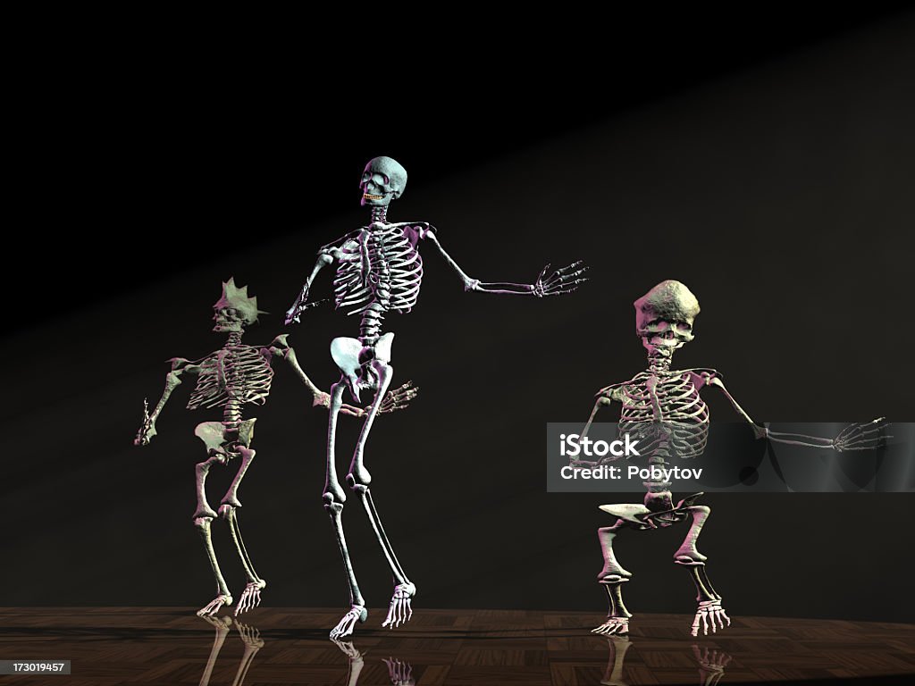 Dance of скелет - Стоковые фото Анатомия роялти-фри