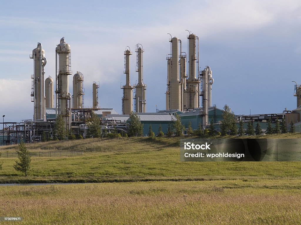 Refinaria de Petróleo - Royalty-free Gás natural Foto de stock