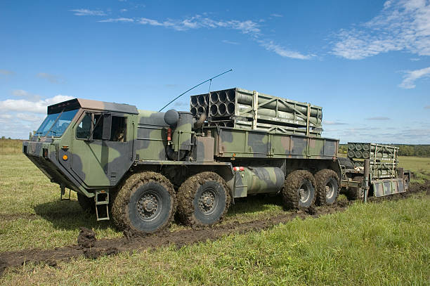 M993 MLRS Carrier stock photo
