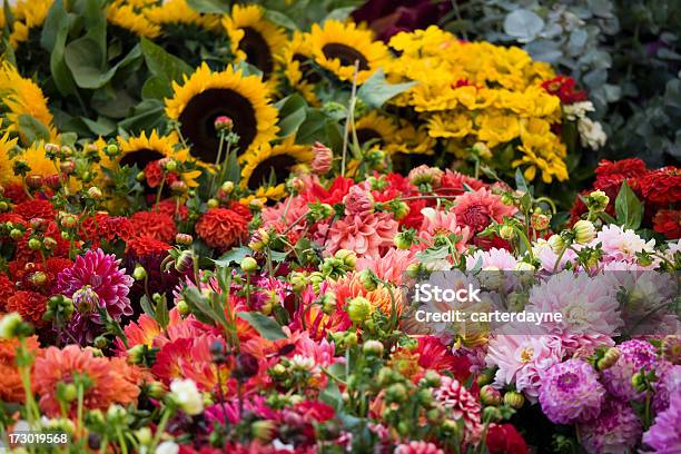 Kwiaty W Odkrytym Kwiat Street Market - zdjęcia stockowe i więcej obrazów Bez ludzi - Bez ludzi, Bukieciarstwo, Bukiet
