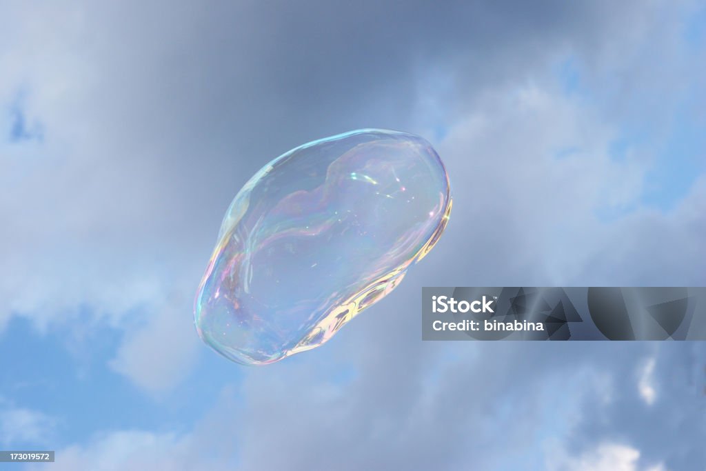giant bubble in the sky a giant bubble against the sky Glycerol Stock Photo