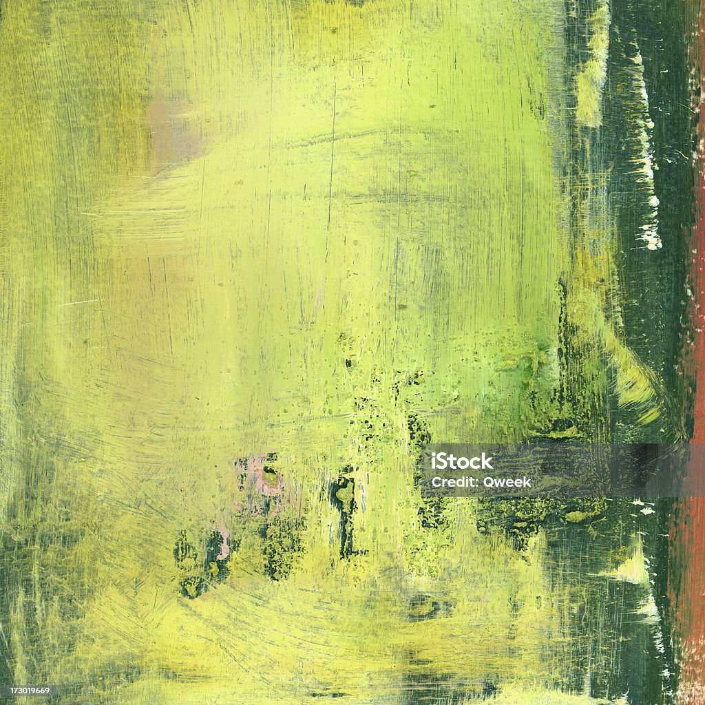 Желтый и зеленый краски текстурой - Стоковые фото Абстрактный роялти-фри