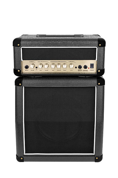 Guitar Amplifier Isolated Guitar Amplifier Isolated with Clipping Path.Please also see: amplifier photos stock pictures, royalty-free photos & images